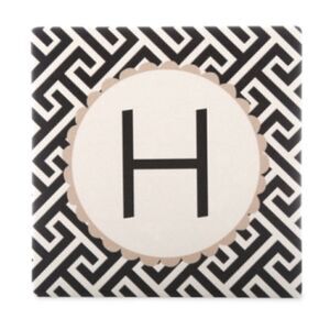 NWT Thirstystone Coasters monogrammed with the letter H